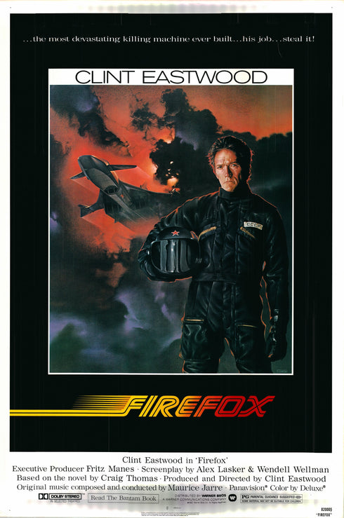 firefox 1982 one sheet poster rolled cardstock